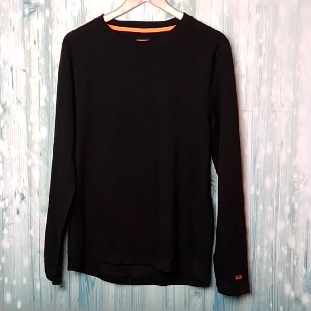 Omni wool long sleeve black large